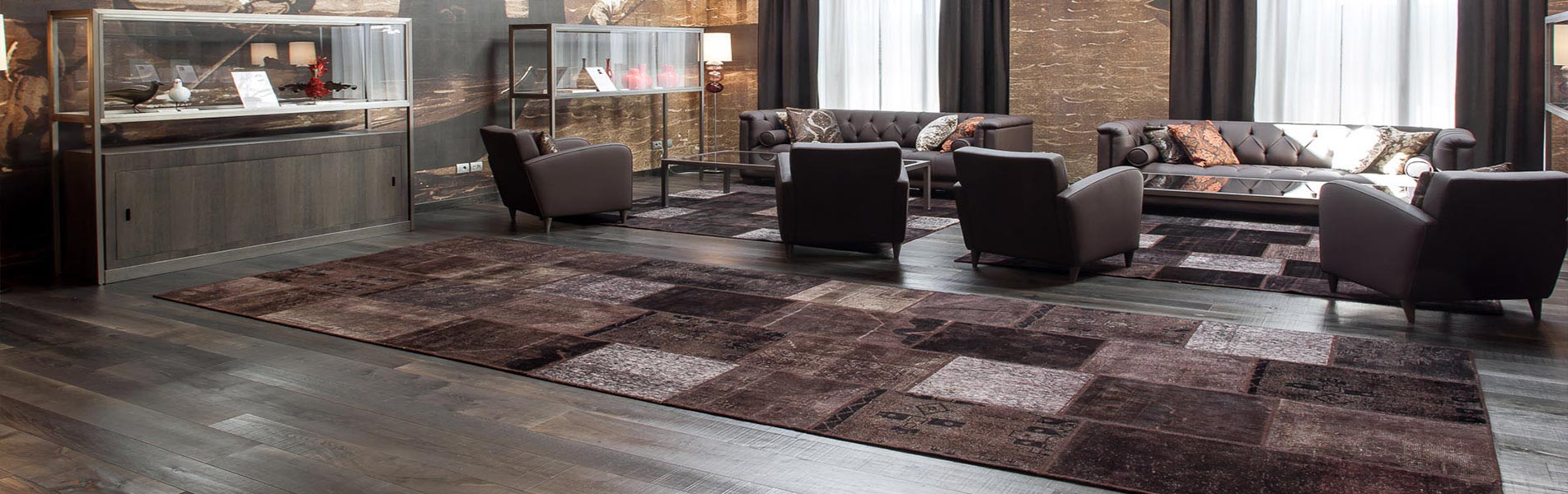 Tapetes vintage patchwork para interiores