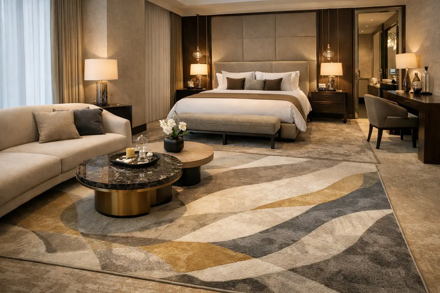 Tapetes para suites hoteleras de alta categoría